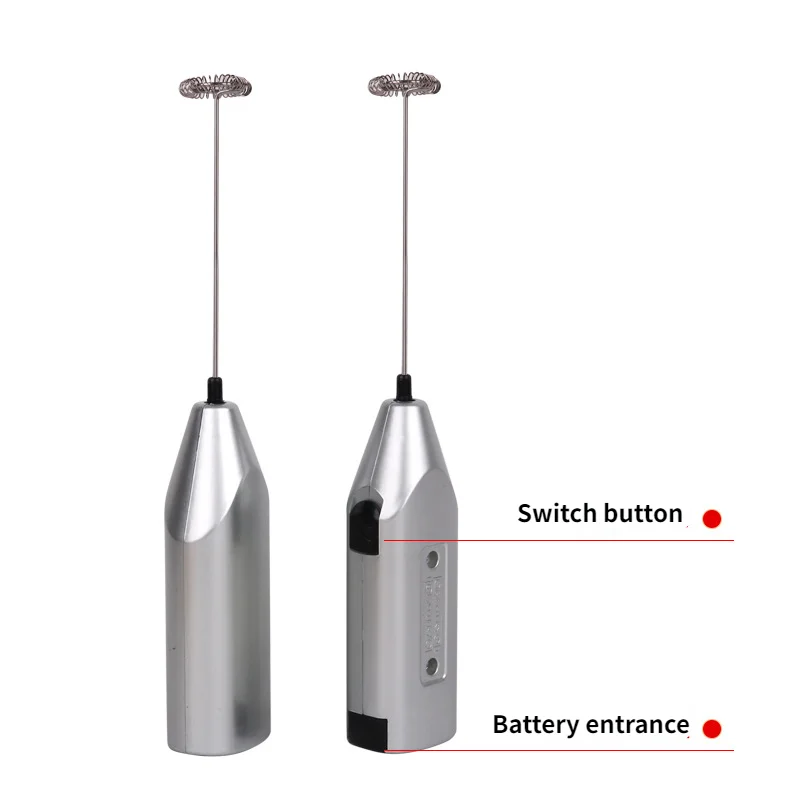 Electric Whisk Handheld Electric Whisk Kitchen Electric Hand Whisk Mixer Coffee Milk Egg Beater Stainless Steel Frother Egg Electric Mini Handle Stirrer