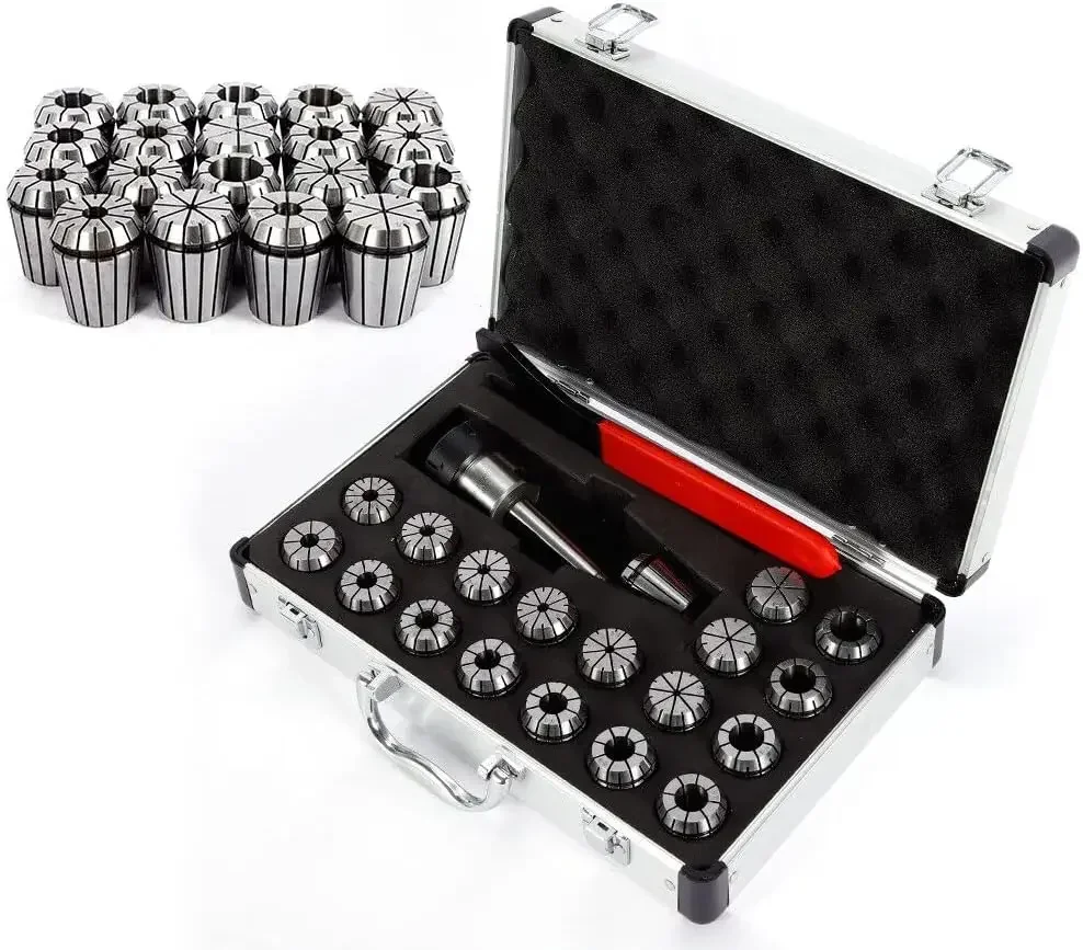 NEUES 21-teiliges Spannzangen-Set, Mk2 Mt2 Er32 M10, spezielles Spannzangen-Set, zum Bohren von Gewindebohren und CNC-Industriefräsmaschinen