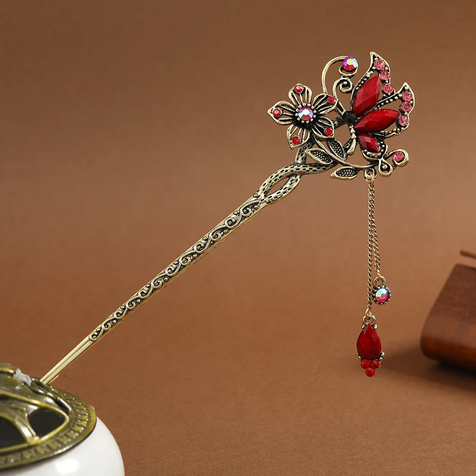 Hair Stick Jewelry Hairpins Hair Accessory for Women Vintage Wedding Charm