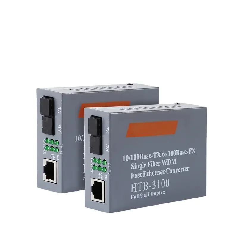 FTTH Fiber Optic Media Converter With 10/100M HTB 3100 Netlink 25KM A/B Converter Htb3100 fiber optic media converter
