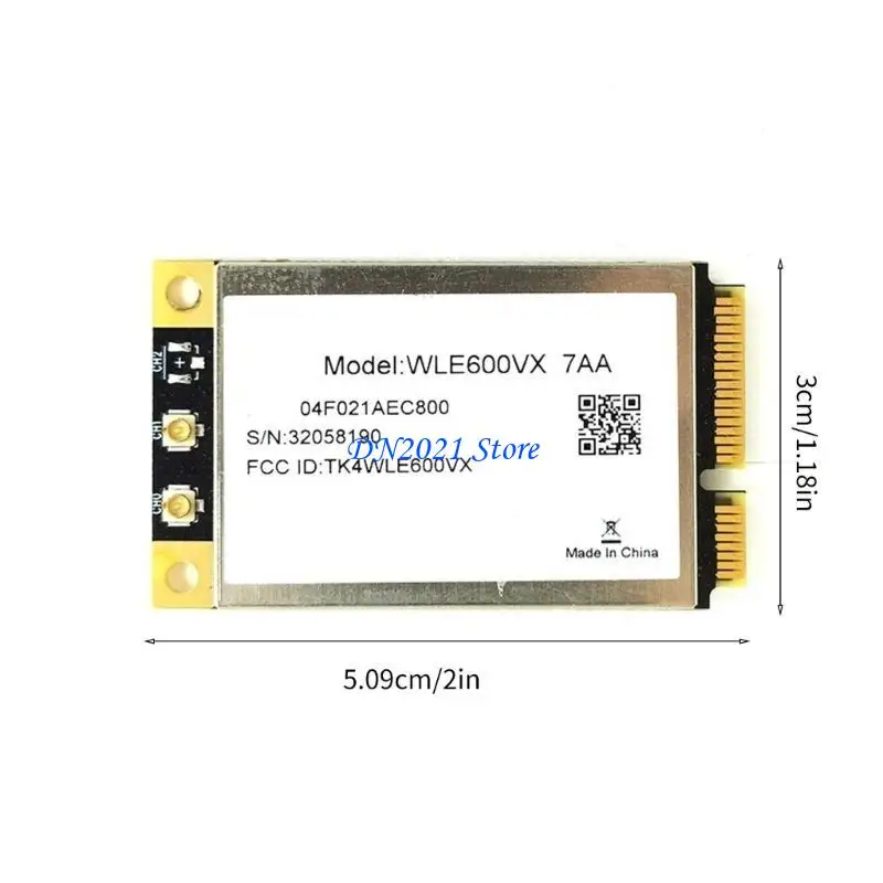 F3KE WLE600VX 산업 네트워킹 어댑터 WiFi 카드 QCA9882 1200M 2.4GHZ+5GHz