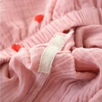 2PCS Heart Print Pajamas Suit Womens Spring Autumn Nightwear Turn Down Collar Shirt Pant Fashion Ladies Sleepwear Loose Casual - Image 5