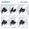 YOFIDRA Brushless 200Bar Car Washer Electric High Pressure Washer Water Gun 6IN1 Cordless Cleaning Garden For Makita 18V Battery 5