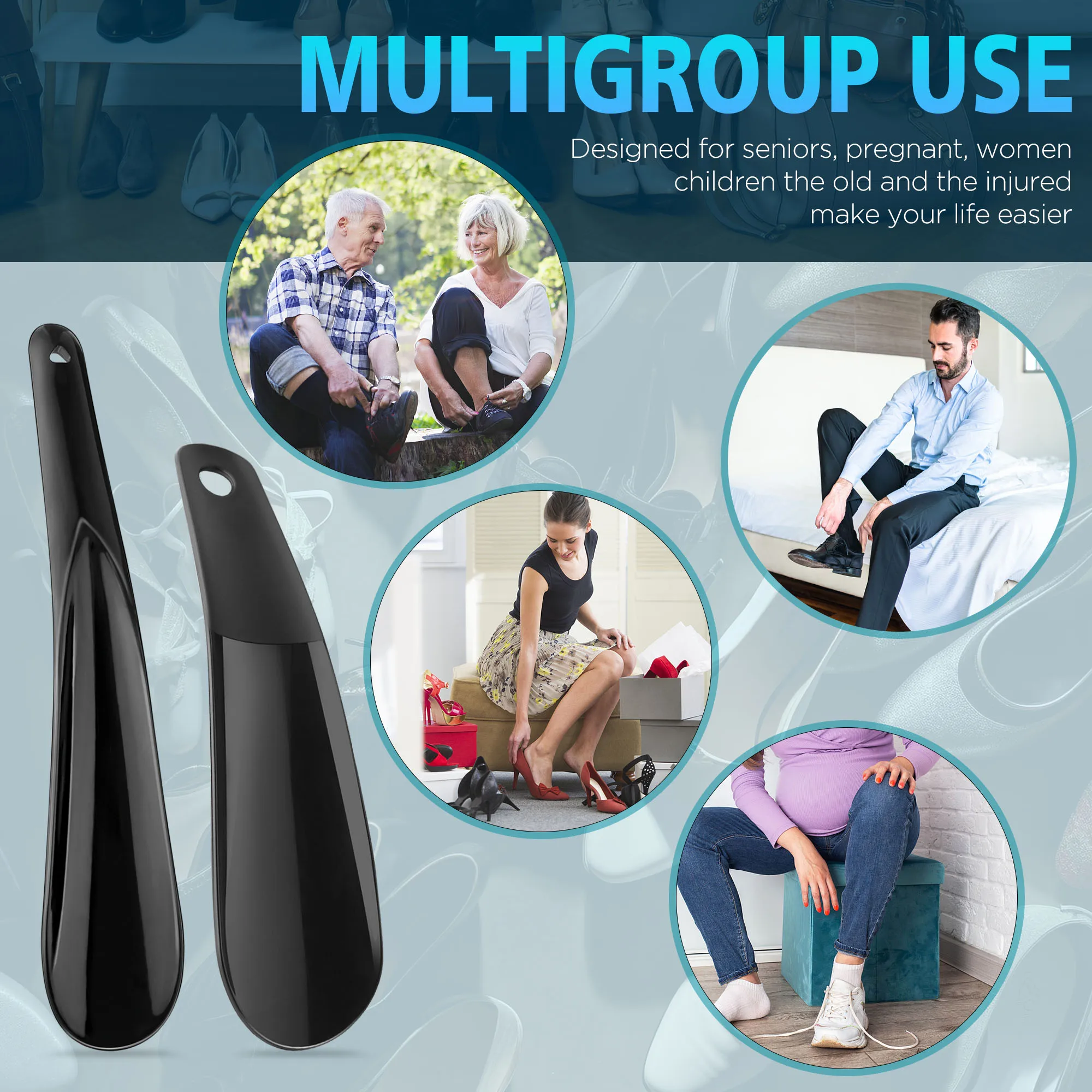 Lightweight Plastic Shoehorn Travel Shoe Horn Helper shoe horn,plastic shoe horns,plastic shoe horn For Men Women Kids