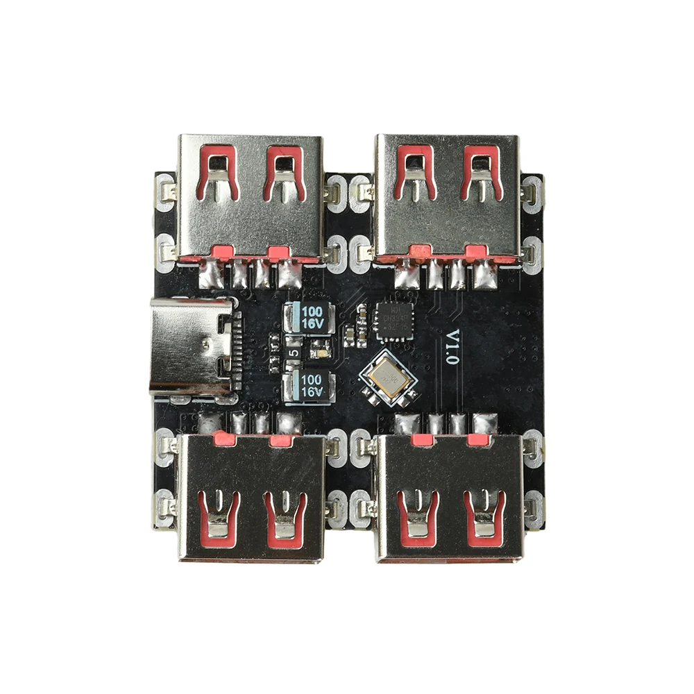 XL334P4 Hub 4 Bağlantı Noktalı USB Genişletme Modülü USB 2.0 Yüksek Hızlı Veri Aktarımı 4 Bağlantı Noktalı USB Ayırıcı Modülü Sürücüsüz USB Modülü