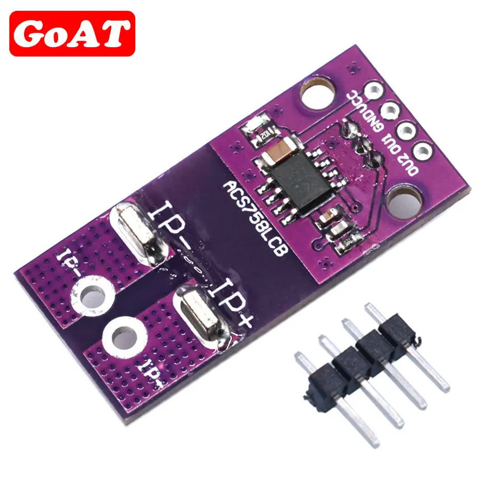 5-pack ACS758-050B 50A Linear Current Sensor Module 5-Pack ACS758-050B ...