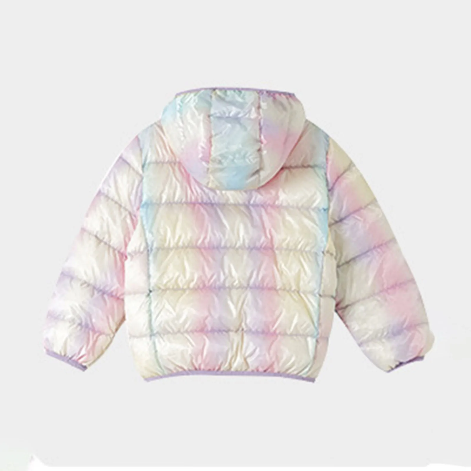 Children's Down Cotton Jacket Padded Outerwear With Bright Surface Autumn Winter Kids Boys Girls Hooded Casual New Fashion Coats
