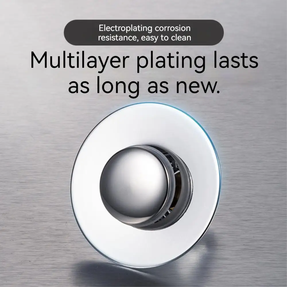 Wash basin sink filter bouncing drain toilet press type sink filter sink overflow cover kitchen sink filter floor drain filter