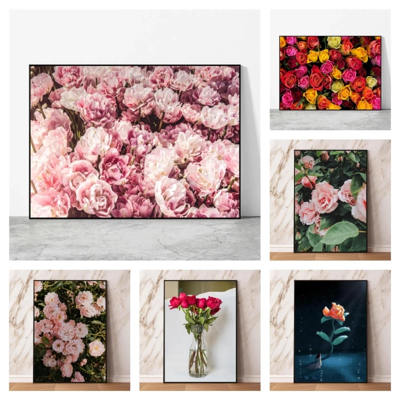 

Print On Canvas Peonies Flowers Spring Cuadros Best Gift Home Room Painting Classic Aesthetic Poster Children's Bedroom Decor