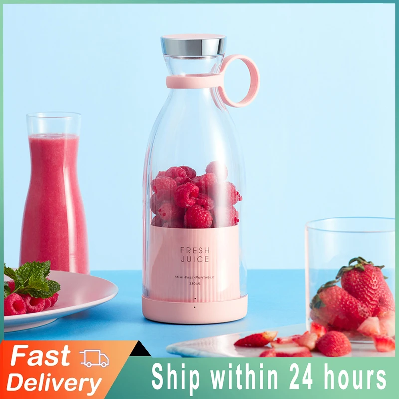 Portable Electric Juicer Bottle Wireless Charging Blender Mini Fruit