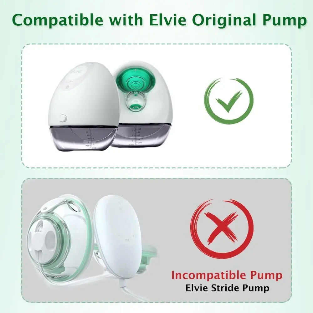 Duckbill Valves Compatible with Wearable Elvie Breast Pump,for Elvie Breast Pump Replacement Accessories, Silicone BPA Free