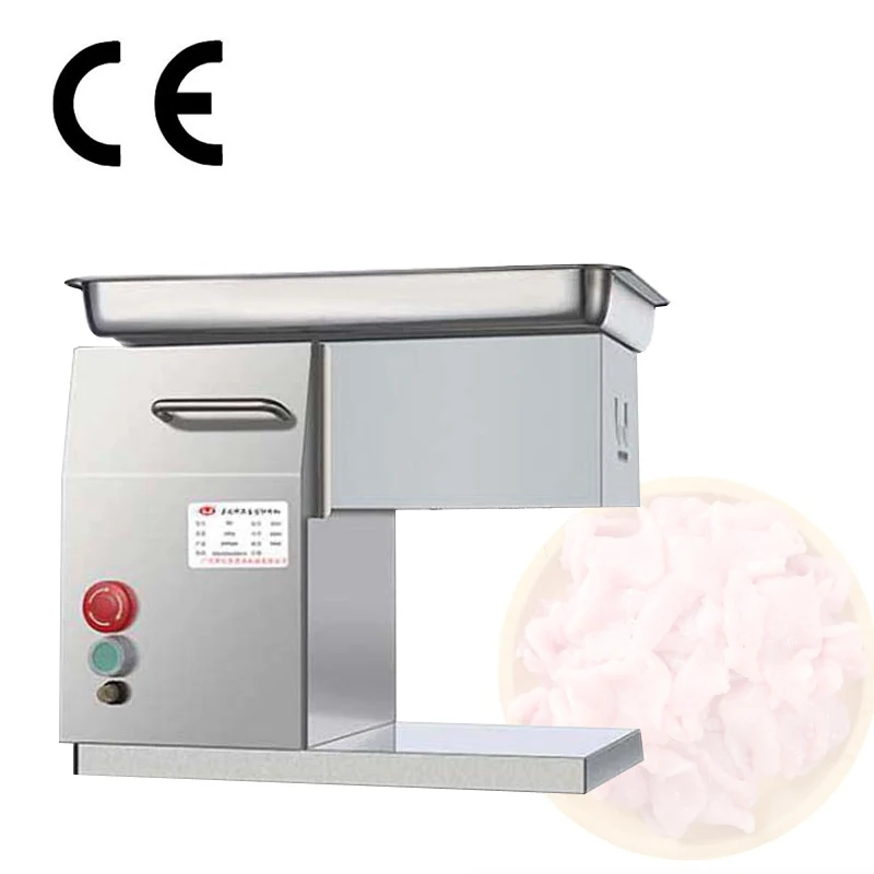 

Restaurant Meat Cutter Machine Stainless Steel Knife Detachable Automatic Fresh Meat Slicing Slicer Dicing Machine