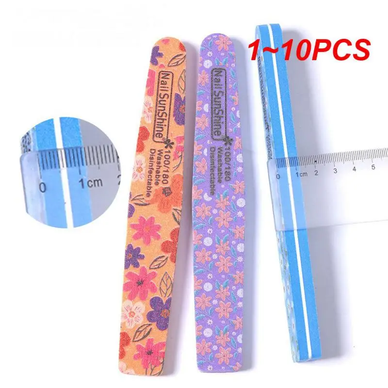

1~10PCS Colorful Sponge Nail Art Files 100/180 Grit Design Foam Double Sided Sandpaper Emery Board Manicure Buffer Block