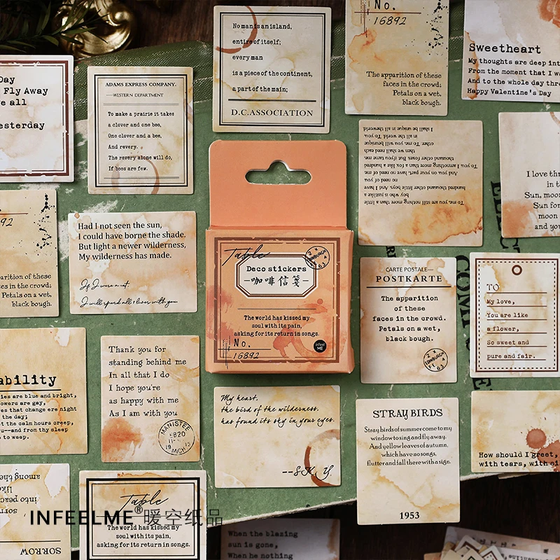 

46 шт., наклейки-этикетки на клейкой основе