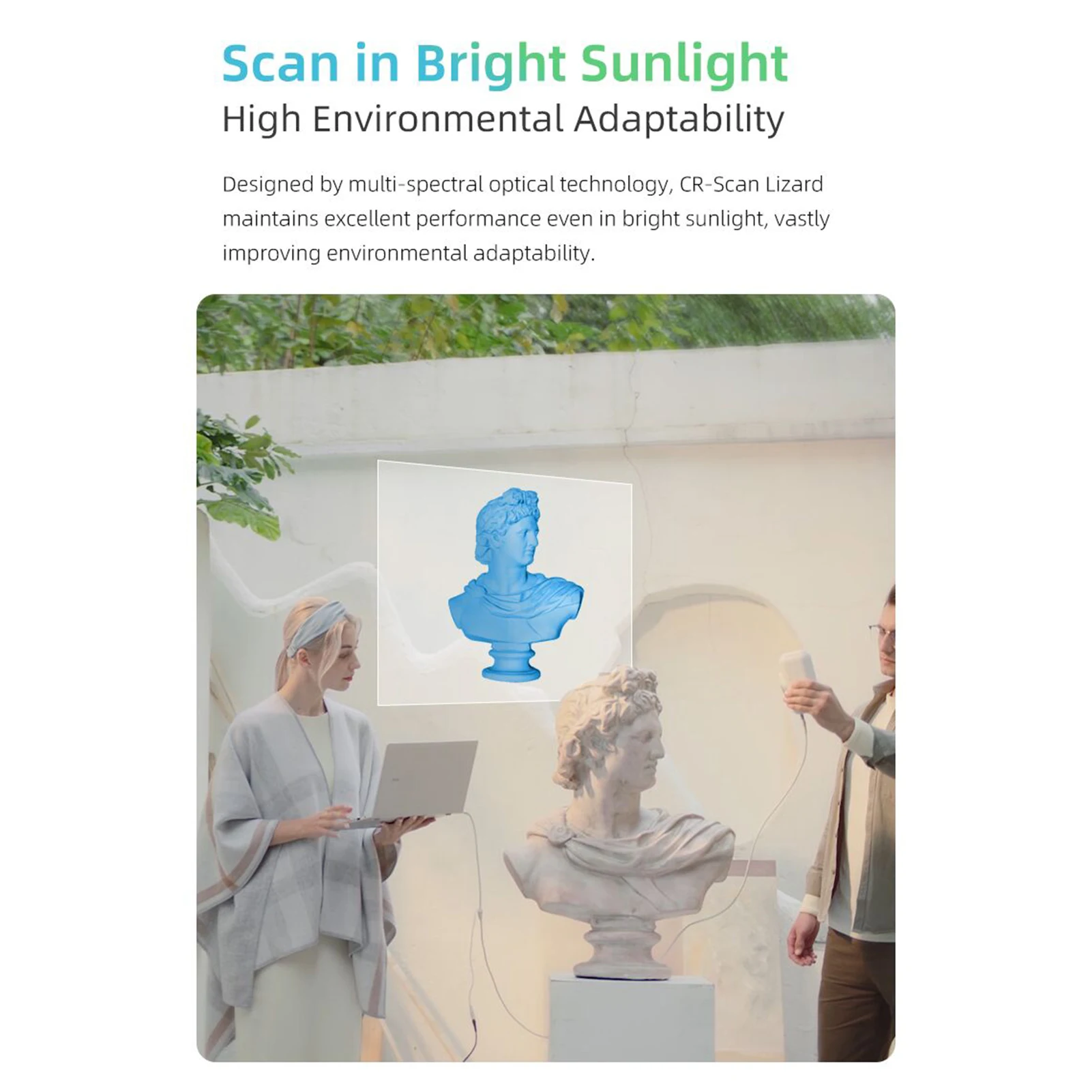 Creality CR-SCAN 리자드 프리미엄 휴대용 3D 스캐너, 3D 모델링 스캐너, 3D 프린팅 산업 디자인 모델링, 0.05mm