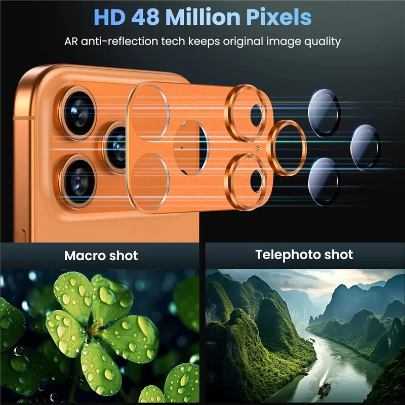 Premium Metal Camera Lens Protector with Tempered Glass and Alloy Case