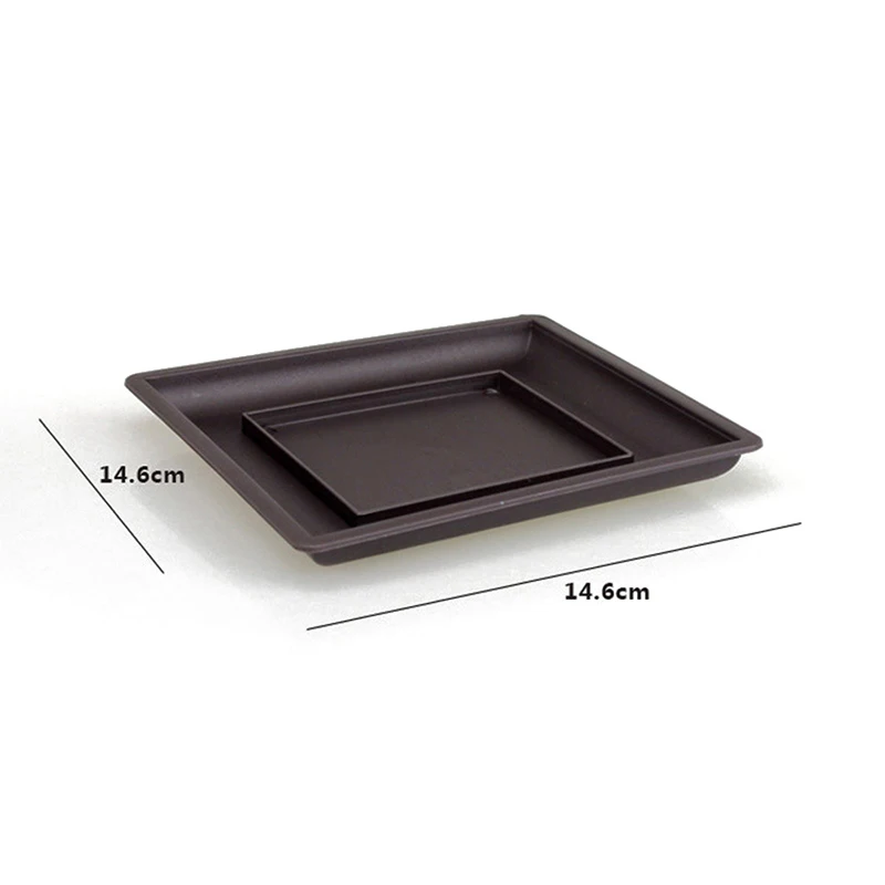 1Pc Flower Pot Imitation Plastic Balcony Square Pots Flower Bonsai Bowl Nursery Basin Planter Imitation Rectangle 