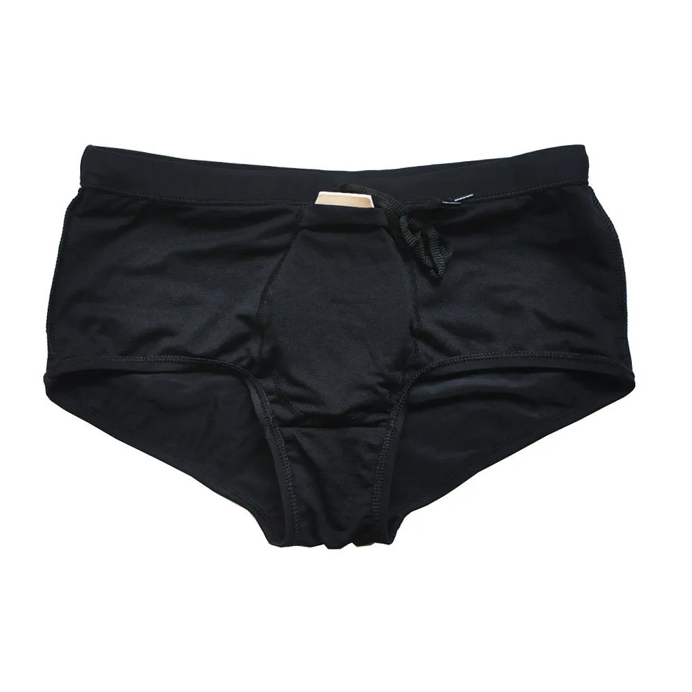 Swim trunks Boxer shorts Swim shorts Mens Swimwear Solid Swim Boxer Briefs Bikini Brazilian Cut Surf Trunks Swimsuits Underwear Beach Sports Shorts
