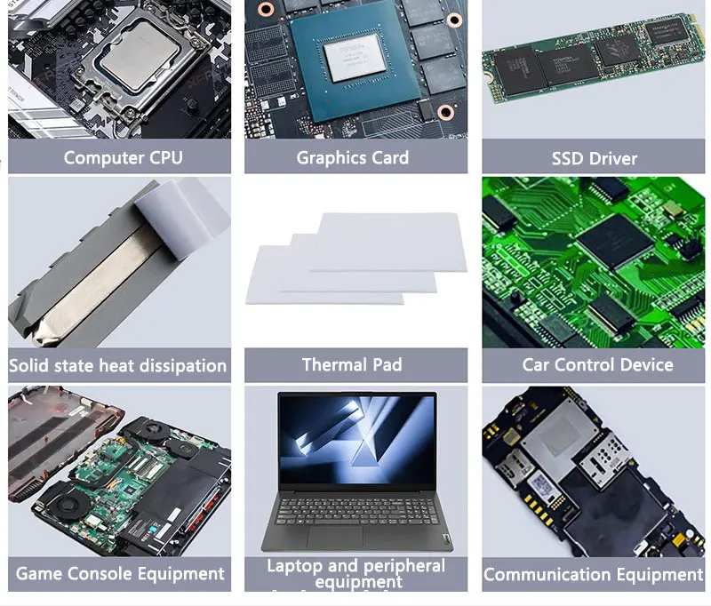 OEM Thermal Pad Silicone Plaster Thermal Pad CPU GPU Water Cooling Mat 0.75mm 1.