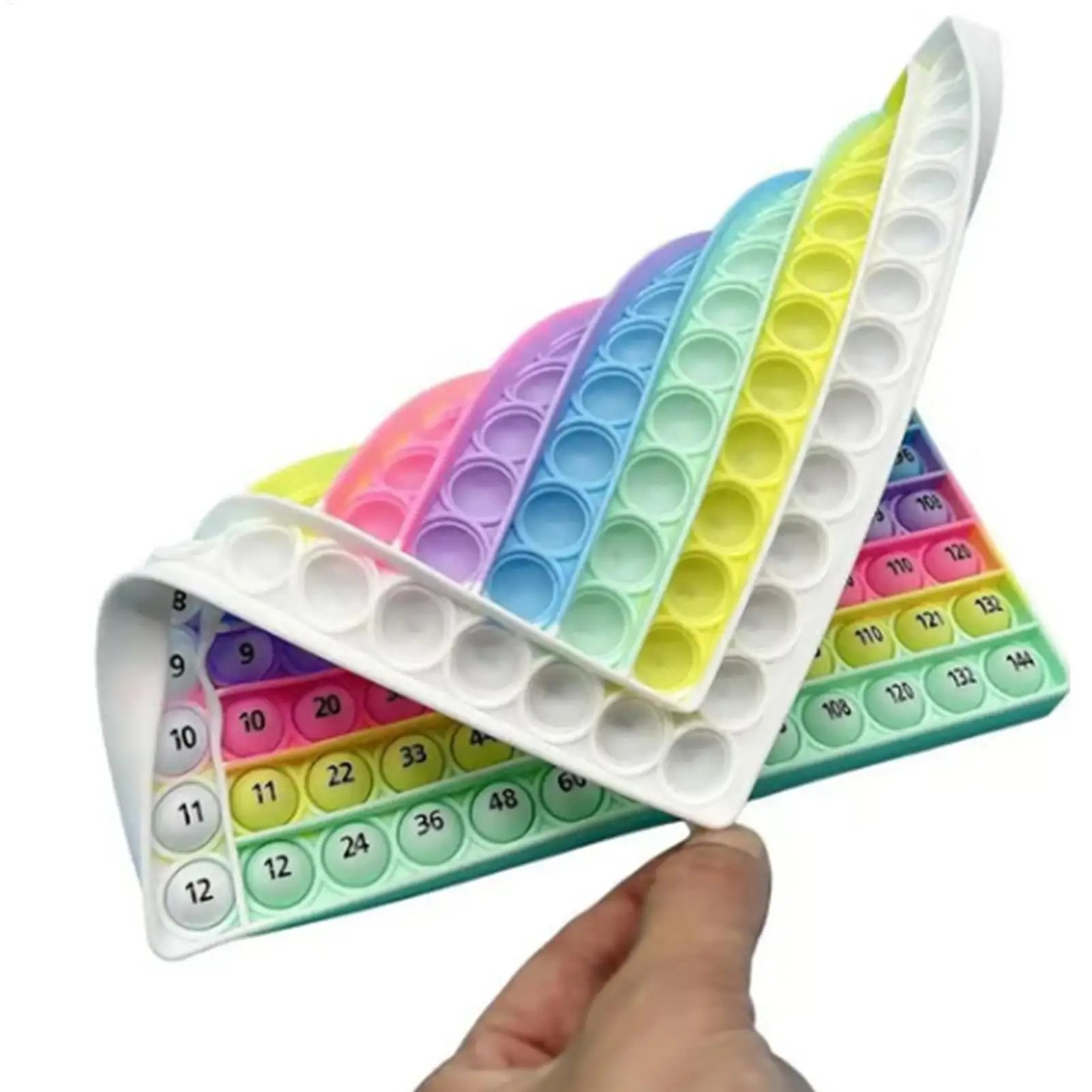 Interactive Math Learning Toy Silicone Number Counting Board kids Sensory Fidget Game Mathematics Multiplication Chart game