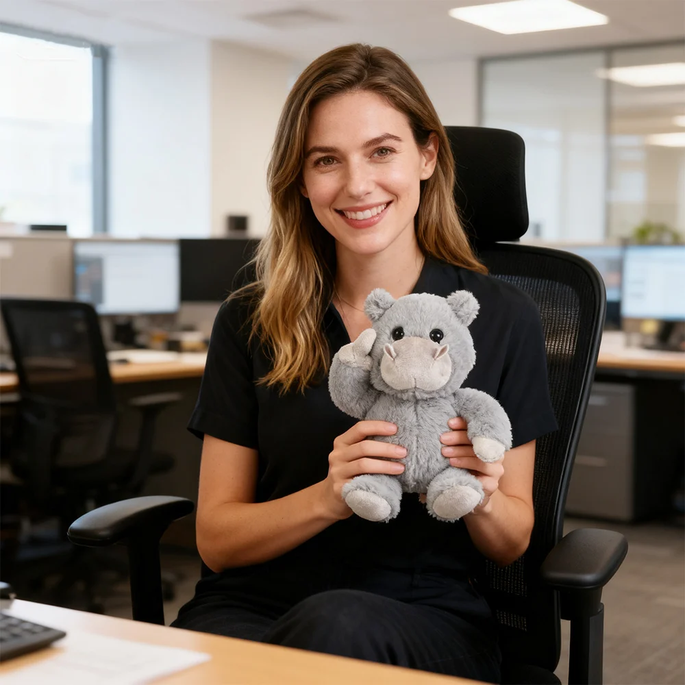 Soft Emotional Support Plush Toy Realistic Panda Finger Plush Animal Toy Cow/Raccoon Companion Healing That Hugs You Back Panda