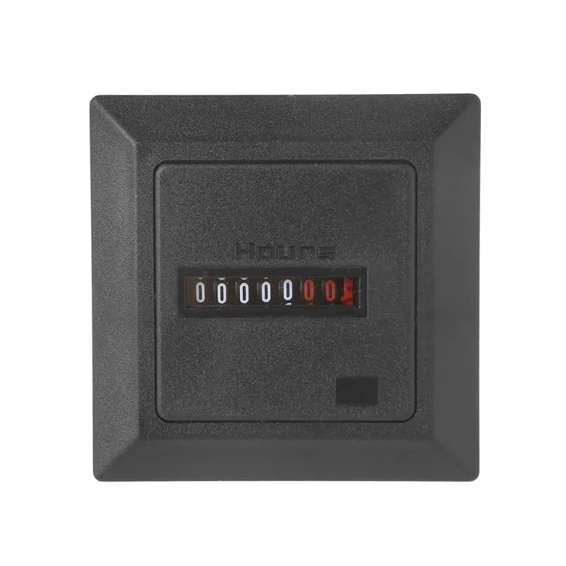 

652F Accurate HM-1 Timer Square Counter Digital 0-99999.9 Hour Meter Hourmeter Gauge 0.3W AC220-240V / 50Hz AC