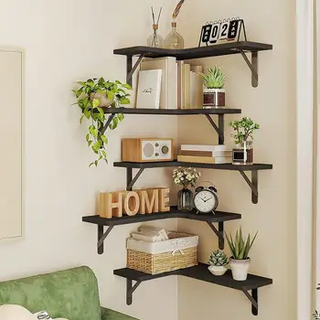 5-Piece Corner Wall Shelves 1