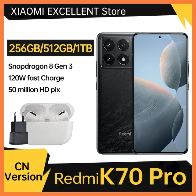 In Stock]Xiaomi Redmi K70 Pro 5G mobile phone third generation Snapdragon 8  Xiaomi Surging OS 5000 mah battery Chinese version - AliExpress