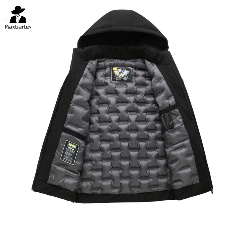 Windbreak Heated Jacket for Men Waterproof Hiking Jackets Warm COTTON Workwear Winter Mens Jackets Ventilate Winter Work Clothes