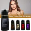 Nova Hair Dye Shampoo,Nova Hair Instant Dye Shampoo,Hair Dye Coloring Shampoo For Gray Hair Nourish Hair Care 200ml 2
