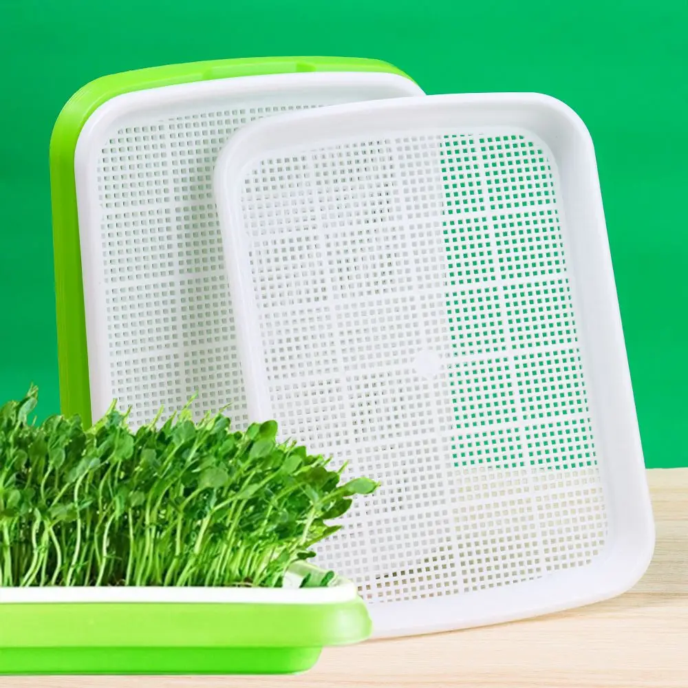 1pc Plastic Grow Nursery Pots Vegetable Soilless Nursery Trays Seed Germination Tray Seedling Sprout Plate Pots Tray