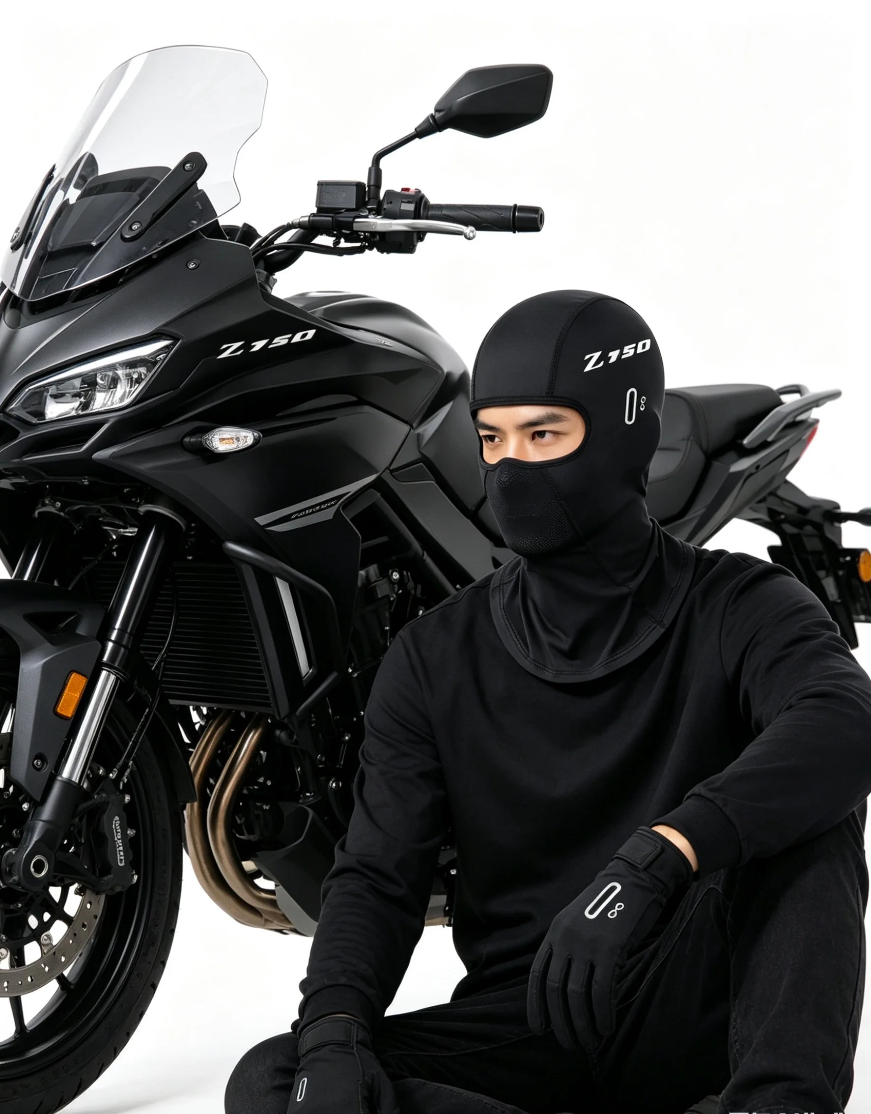 가와사키 Z750 시리즈용 사계절용 오토바이 발라클라바 ? 여름용 냉각 UV 캡, Z750/Z750R/Z750S용 겨울용 보온 마스크