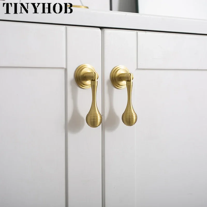 solid brass round cabinet knobs armario handles 04