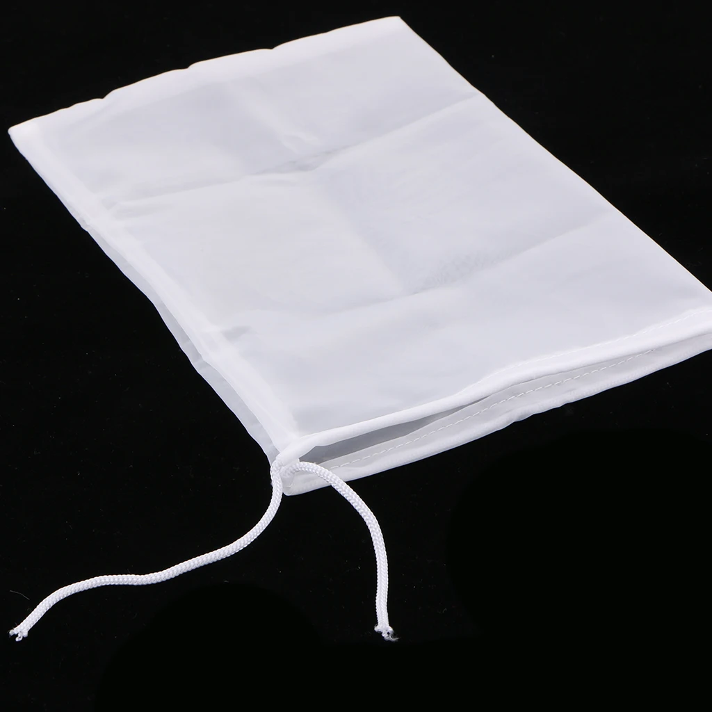 

1 Pcs Milk Cheese Juice Tea Reusable Nylon Mesh Strainer Filter Bag 15x20cm