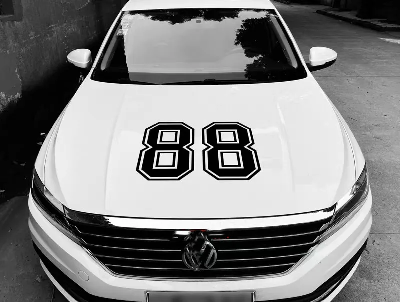 

1PCS Numbers 0123456789 Helmet Racing Vinyl Decals Motorcycle Accessories Car Stickers Waterprool PVC