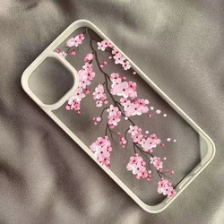 Charming Pink Cherry Blossom Clear Phone Case - Elegant Floral Design Back Cover - Redmi Note 8 (B)