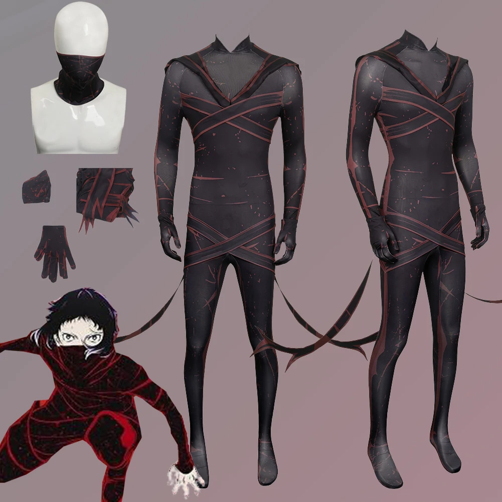

Men Akutagawa Ryuunosuke Fantasy War Damaged Anime Bungo Stray Dogs Cosplay Costume Boys Adult Halloween Carnival Roleplay Suit