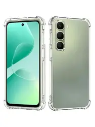 Premium Anti - Drop Phone Case with Reinforced Corners for Infinix Hot 60Pro (Clear)