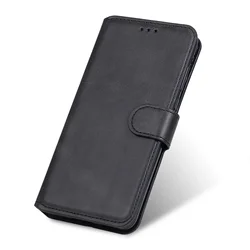 Luxury Leather Retro Wallet Book Holder Flip Cover for Tecno Spark 40 4G (JianYue Black)
