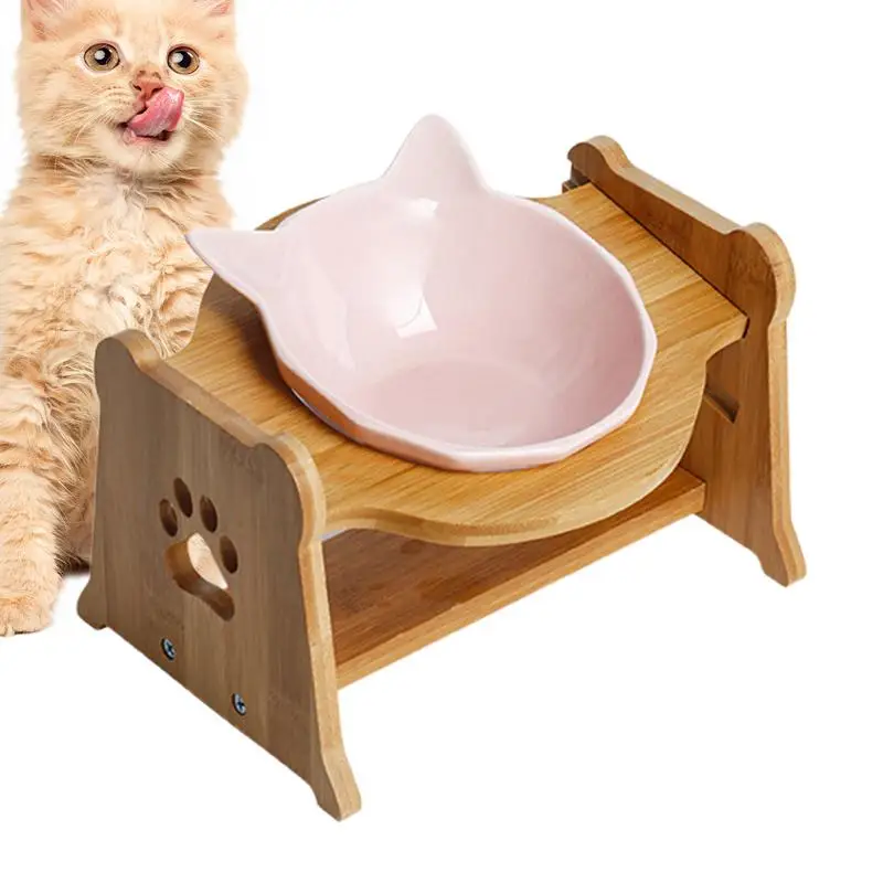 

Tilted Cat Food Bowls Pet Supplies Stress Free Pet Feeder Dish Tall Cat Dishes Single Cat Pet Bowl Ergonomic Ceramic Cat Bowls