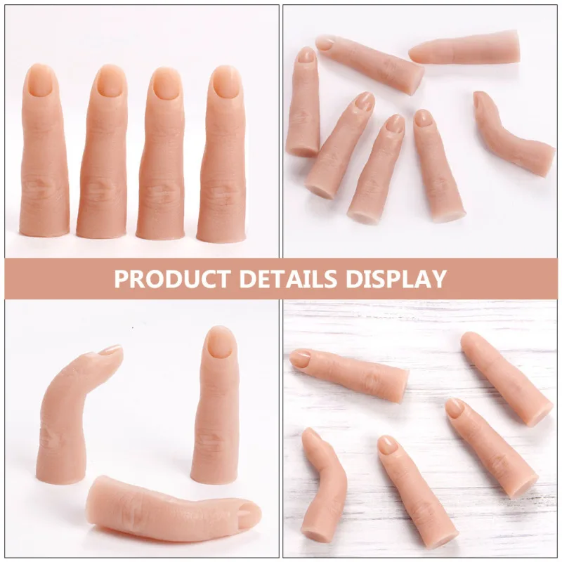 Description Picture 2 of itemmanicure Silicone Practice Hands Fake Finger halloween hunted house Finger props Silica Gel Training Models Prosthetic Supplies