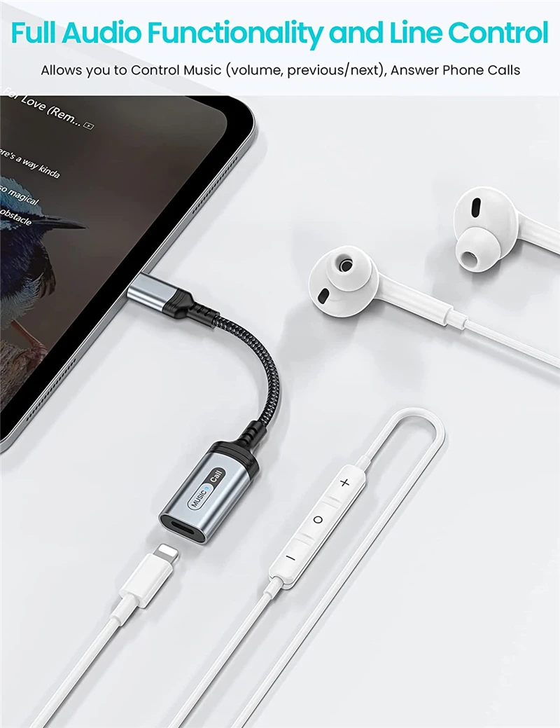 Silber urBeats3 Kopfhörer usw Earpods UGREEN USB C Lightning Kopfhörer Adapter Typ c auf Lightning Audio Adapter kompatibel mit MacBook Pro/Air iPad Pro 