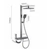 New Design Digital Display Shower System Bathroom Rainfall Temperature LED Shower Full Set Bathtub Waterfall Showers Faucet Suit 6