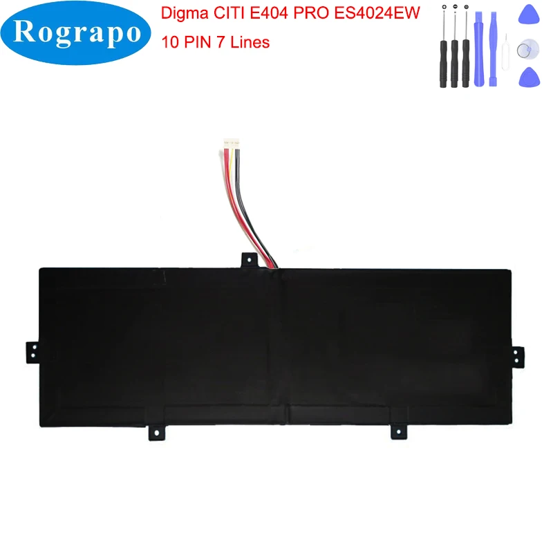 Bateria do Portátil para Digma Citi E404 Pro Es4024ew 10 Pinos Fio Plug Novo 7.6v 5000mah
