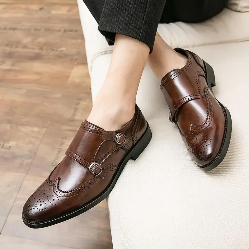 

Men's Shoes Moccasins Formal Wear New Fashion Shoes Vintage Leather Shoes Men's Sneaker Wedding