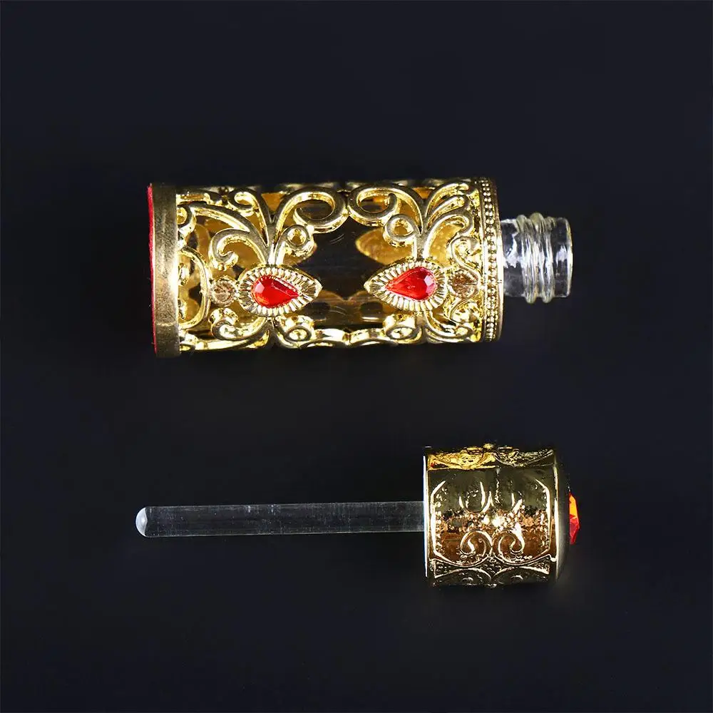 Alloy Dropper Arabian Style Dubai Middle East Style Perfume Bottles Cosmetic Container Refillable Bottles Essential Oil Bottles