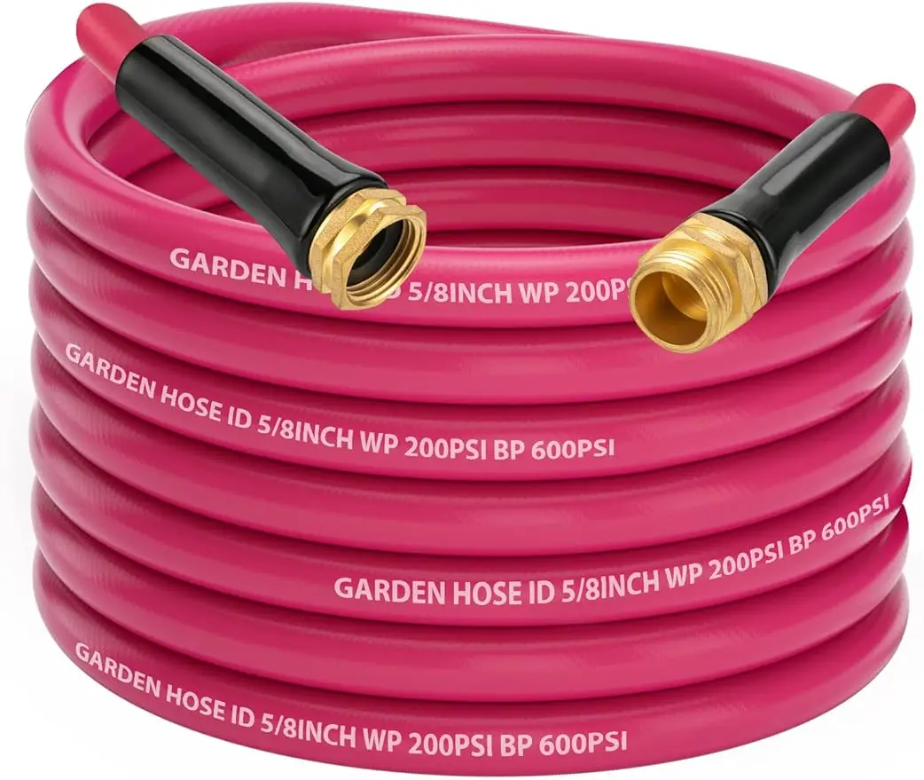 

Garden Hose 50 ft x 5/8 in Heavy Duty Water Hose for RV Camper Boat Outdoor Lawn Yard Drinking Water Safe Lightweight -Kink Free