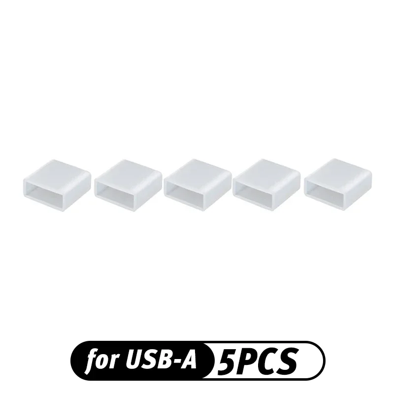 Universal USB Type C Charger Dust Cover Caps with Protective Rope