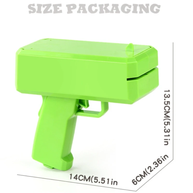 Carton Money Gun Electric toys for party family game graduation ceremony marry prop shot juego for kids Birthday gift gun toys 5