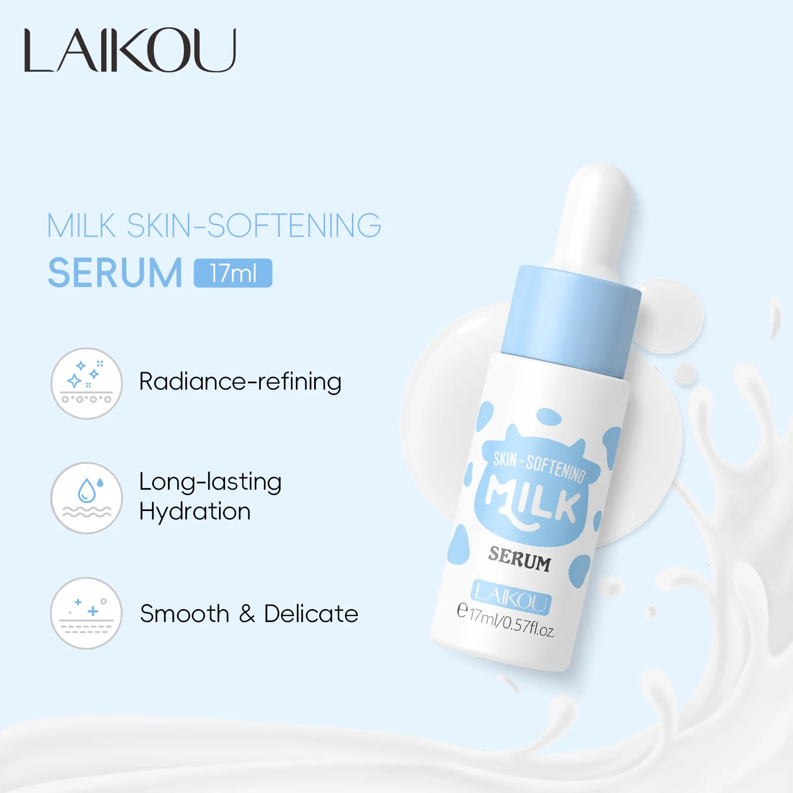 Milk Facial Serum for Face Skincare Moisturizing Hydrating Facial Essence Beauty Face Serum Cream Skin Care Products 17ml 29 Milk Facial Serum for Face Skincare Moisturizing Hydrating Facial Essence Beauty Face Serum Cream Skin Care Products 17ml - Image 3